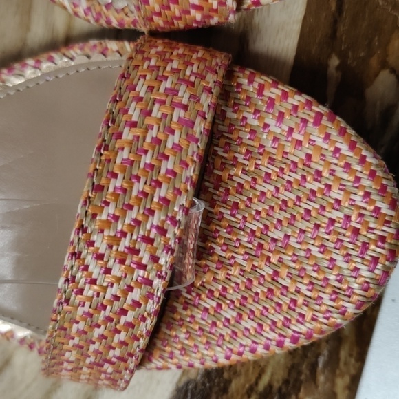 Lc Lauren Conrad Limestone Cora Wedges, Light Orange/Pink Size 9.5 - Picture 2 of 12